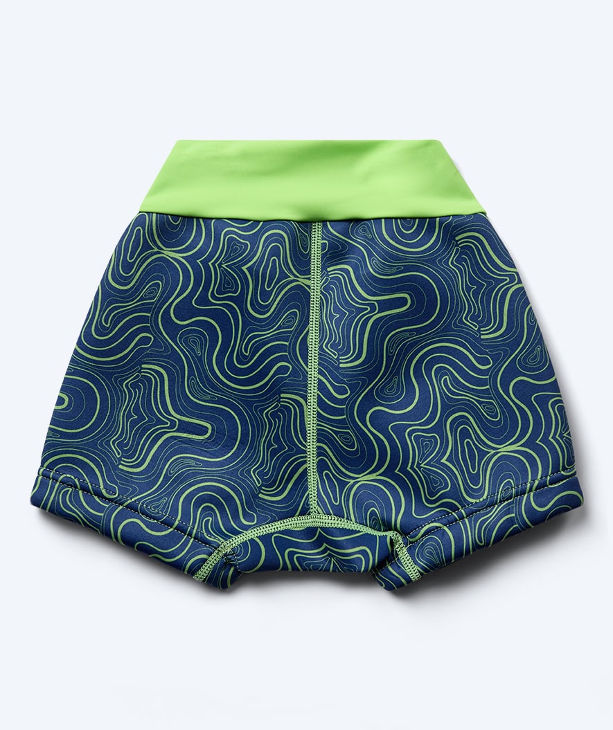 Watery swim nappies for kids - Thetis Youngster - Green/blue