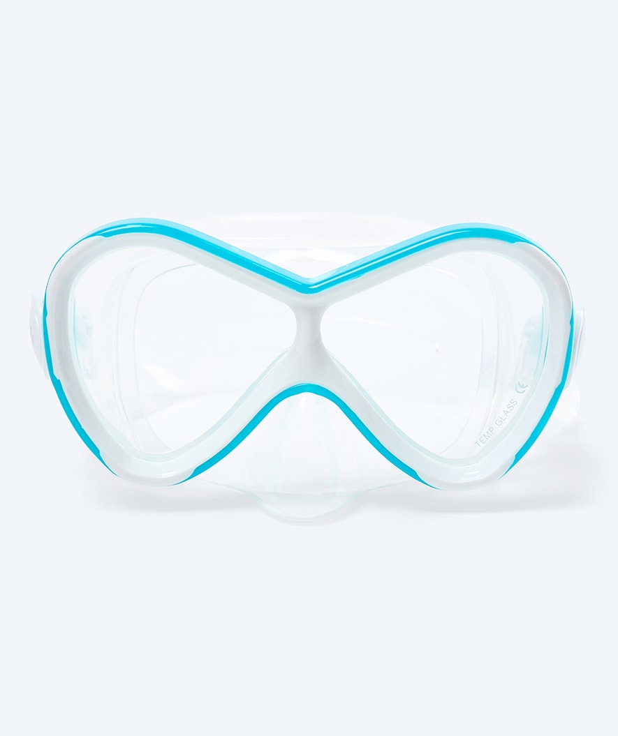 Watery diving mask for kids (4-10) - Triton - Light blue