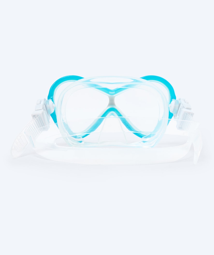 Watery Combo snorkel set for kids - Triton Full-dry - Light blue