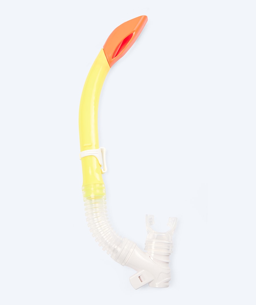 Watery semi-dry snorkel for kids - Triton - Yellow