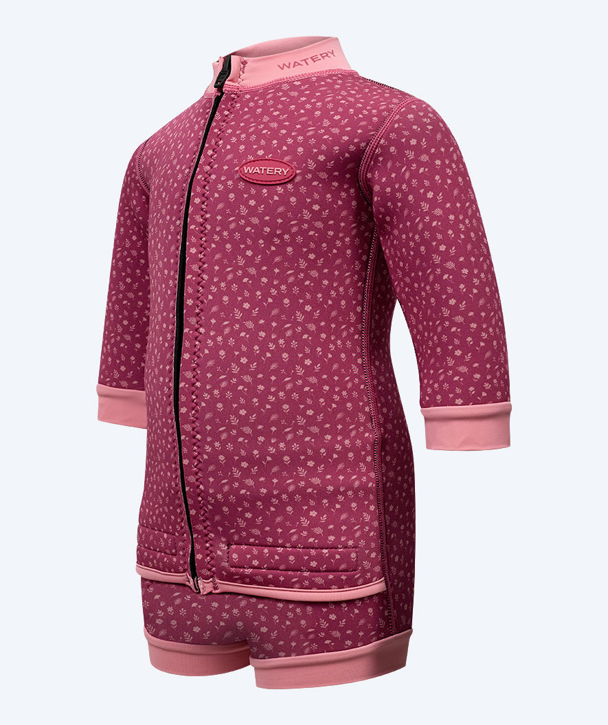Watery wetsuit for baby - Tropical Wrap'n Nappy - Atlantic Pink