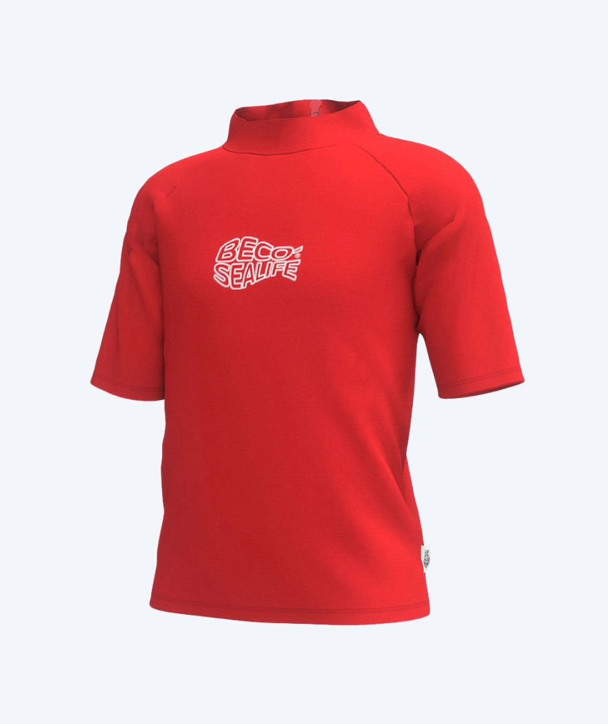 Beco UV-shirt for kids - Sealife Short Sleeve Rashguard - Red