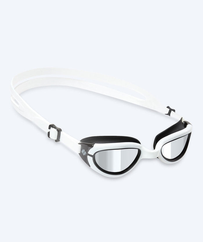 Watery swimming goggles for kids - Wade Mirror - White/silver