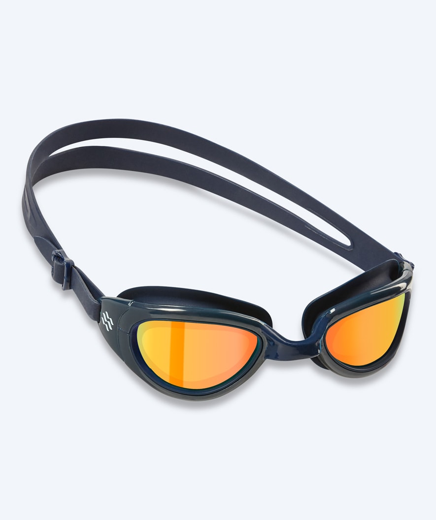 Watery exercise swim goggles - Wade Mirror - Dark blue/gold