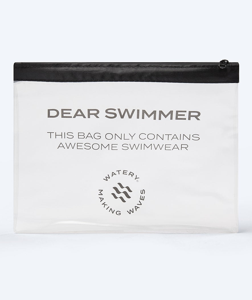 Watery wet/dry bag for wet swimwear