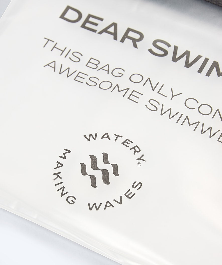 Watery wet/dry bag for wet swimwear
