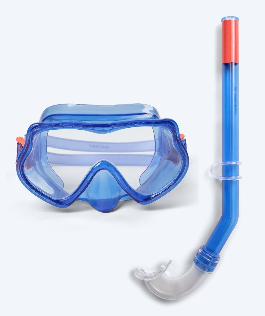 Watery Combo snorkel set for kids (4-10) - Winslet - Blue