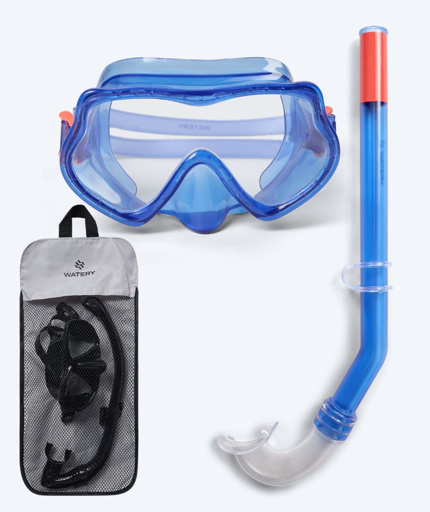 Watery Combo snorkel set for kids (4-10) - Winslet - Blue