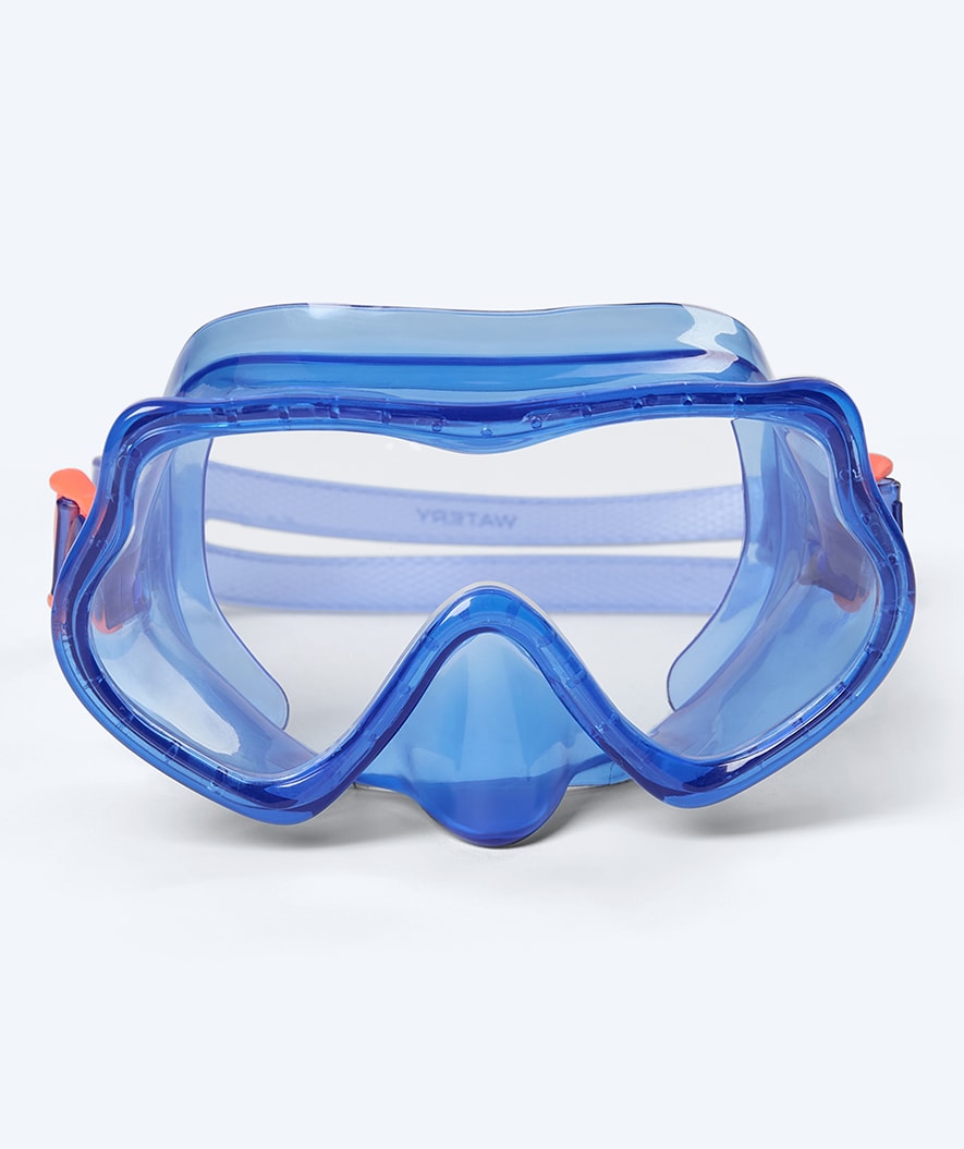 Watery snorkel set for kids (4-10) - Winslet/Bimasha - Blue/Dark Blue