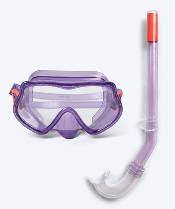 Watery Combo snorkel set for kids (4-10) - Winslet - Purple