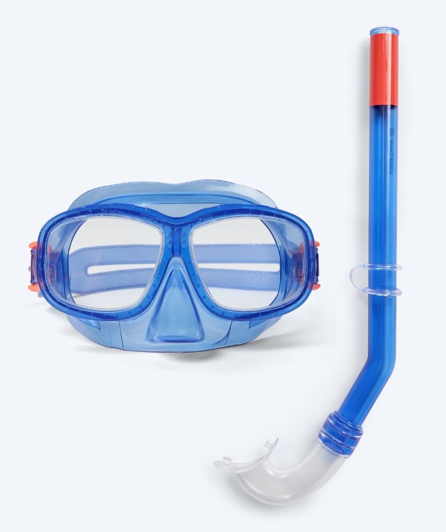 Watery Combo snorkel set for kids (4-10) - Wyre - Dark Blue