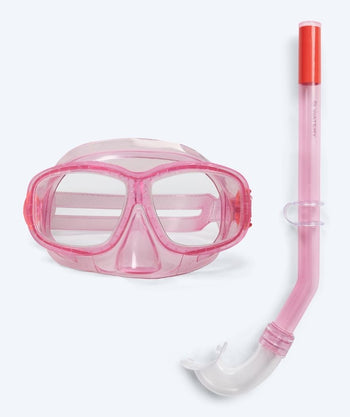 Watery Combo snorkel set for children (4-10) - Wyre - Pink