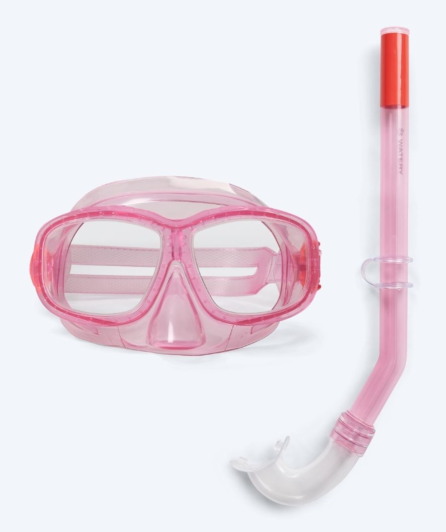 Watery Combo snorkel set for kids (4-10) - Wyre - Pink