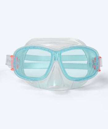 Watery diving mask for kids (4-10) - Wyre - White/blue