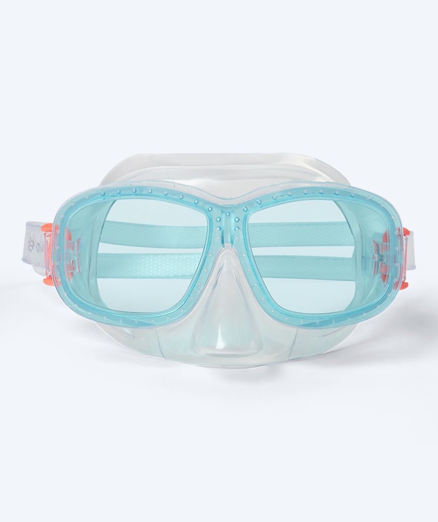 Watery diving mask for kids (4-10) - Wyre - White/blue