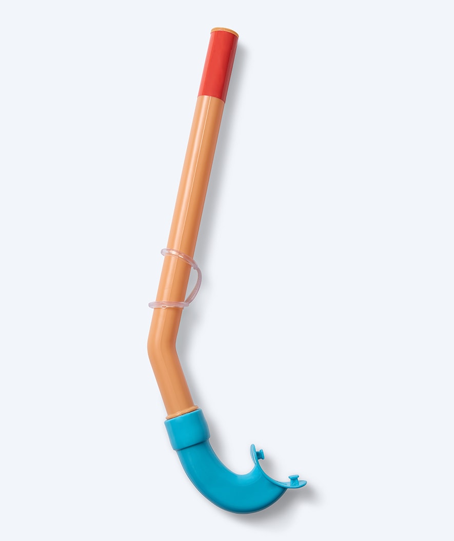 Watery snorkel for kids (4-10) - Wyre - Orange/blue