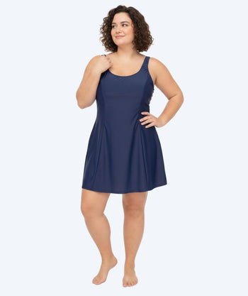 Watery swimsuit with skirt for women - Isla - Dark blue