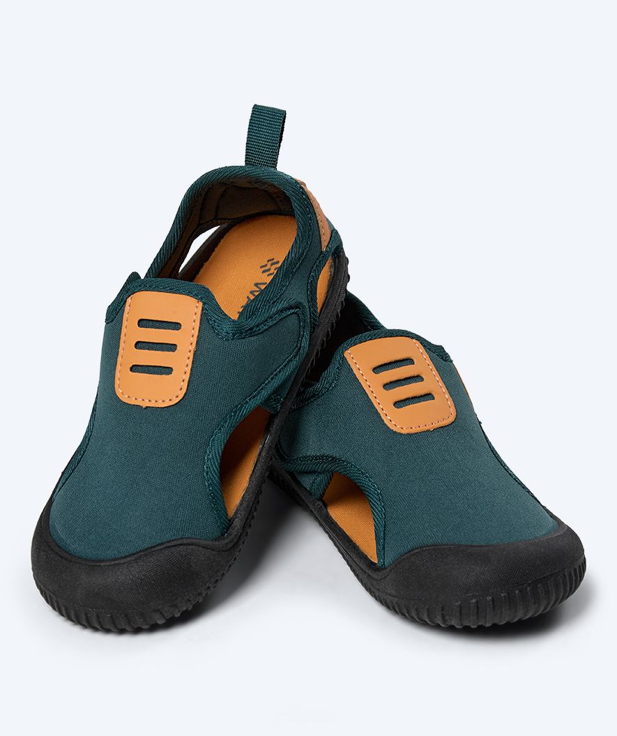 Watery water shoes for kids - Lighthouse - Green/orange