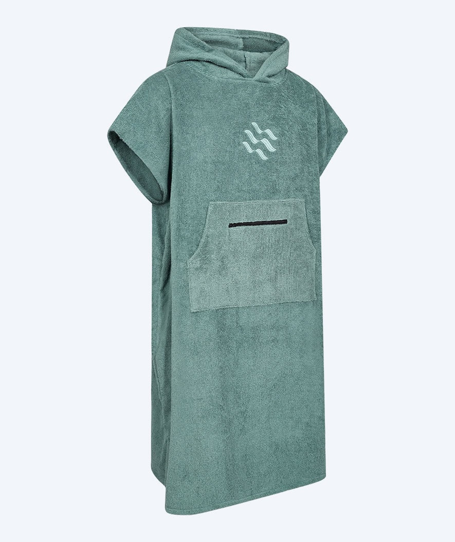 Watery bathing poncho for adults - Cotton - Forrest Green