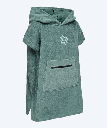 Watery bathing poncho for kids (1-6) - Cotton - Forrest Green