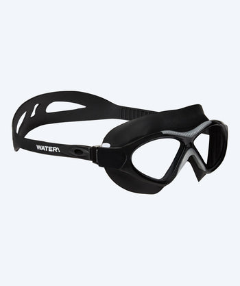 Watery swim mask for junior - Cruise - Black/clear