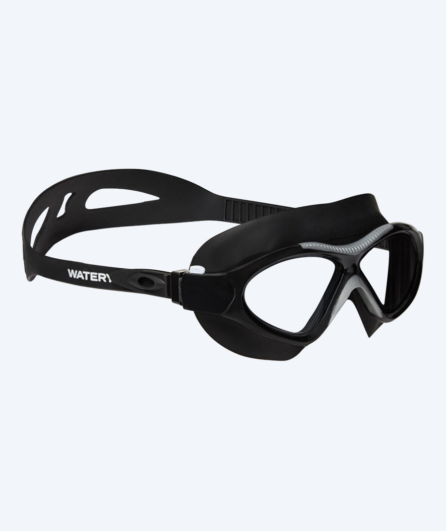 Watery swim mask for junior - Cruise - Black/clear