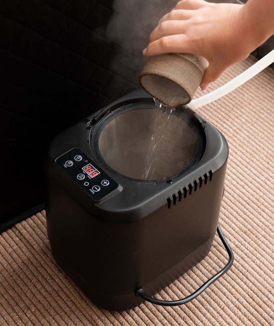 Watery steam sauna - Ambience - Black