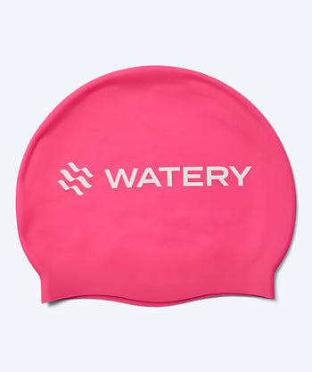 Watery swim cap for kids (3-10) - Signature - Pink