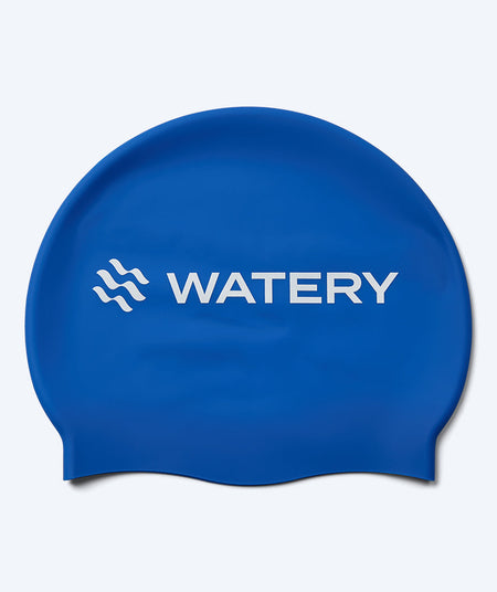 Watery swimming cap for kids (3-10) - Signature - Royal Blue