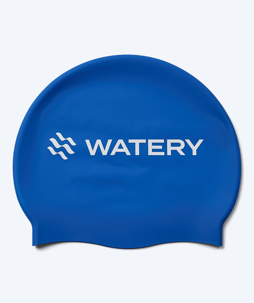 Watery swim cap for junior (6-12) - Signature - Royal Blue