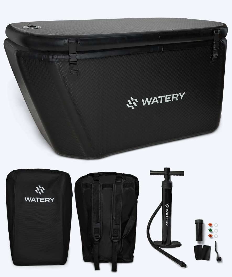 Watery inflatable cold plunge - Ace - Black