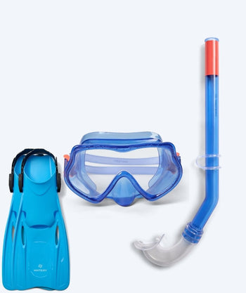 Watery snorkel set for children (4-10) - Winslet/Fleetwood - Blue/Blue