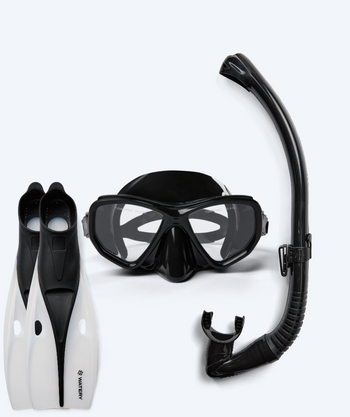 Watery snorkel set for adults (+15) - Fenton/Breeve - Black