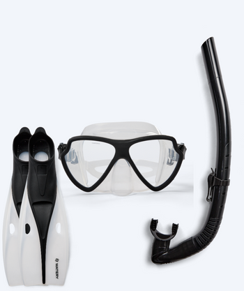 Watery snorkel set for adults (from 15 years) - Itzel/Breeve - Black
