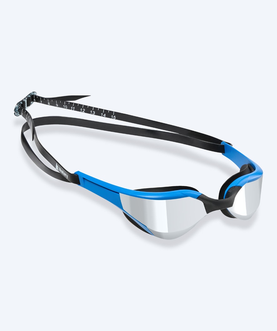 Watery swim goggles - Instinct Elite Mirror - Blue/silver