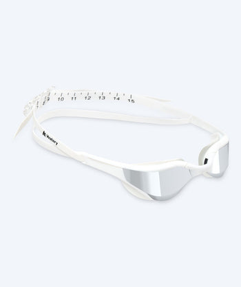 Watery swim goggles - Instinct Elite Mirror - White/silver