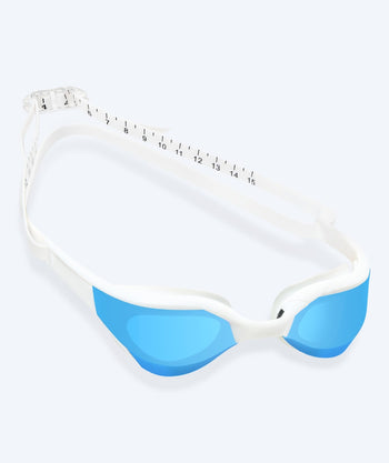 Watery swim goggles - Instinct Elite Mirror - White/blue