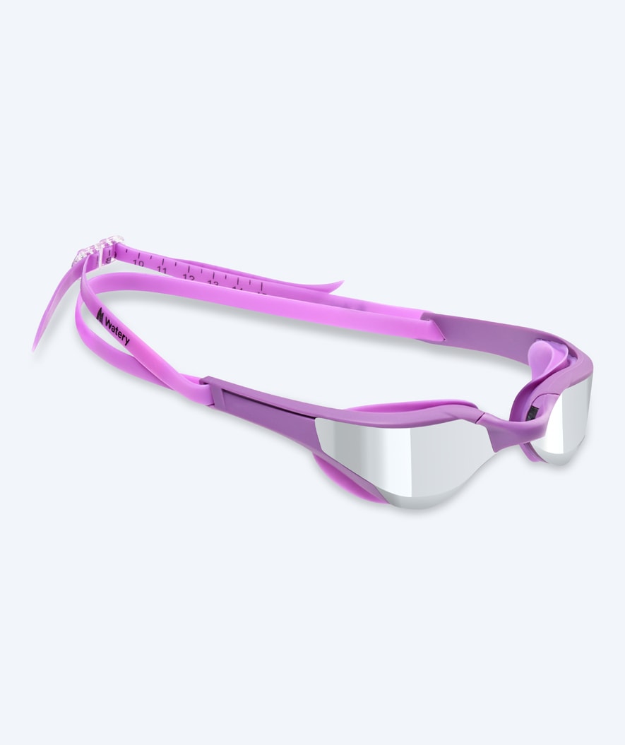 Watery swim goggles - Instinct Elite Mirror - Purple/silver