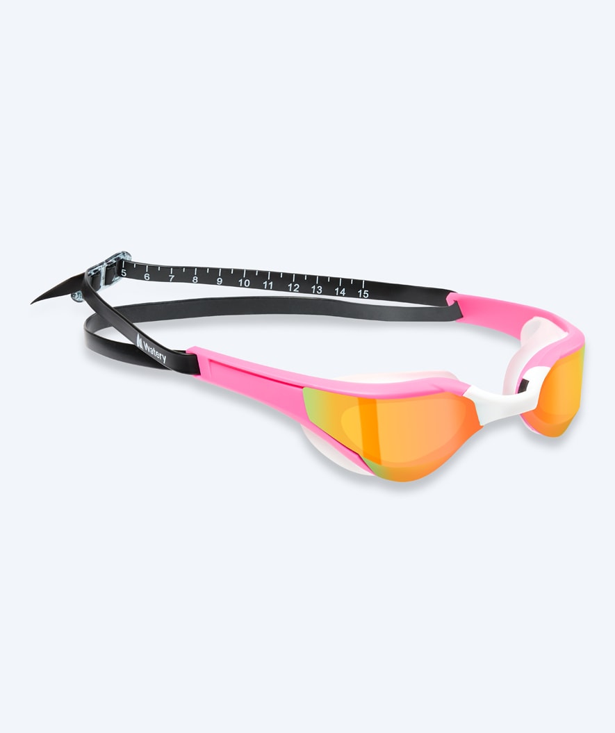 Watery swim goggles - Instinct Elite Mirror - Pink/gold