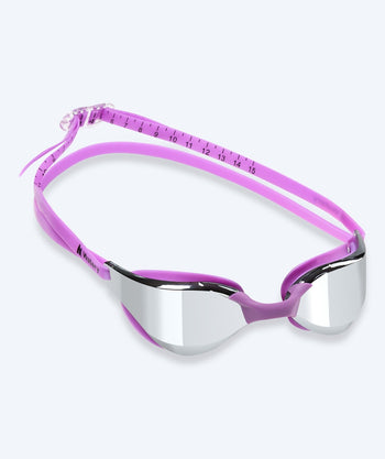 Watery swim goggles - Instinct Mirror - Purple/silver