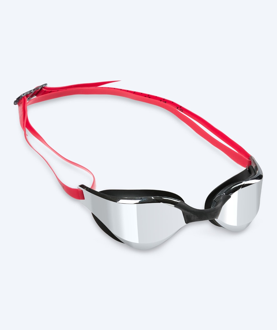 Watery swim goggles - Instinct Mirror - Red/silver