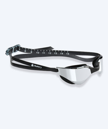 Watery swim goggles - Instinct Mirror - Black/silver