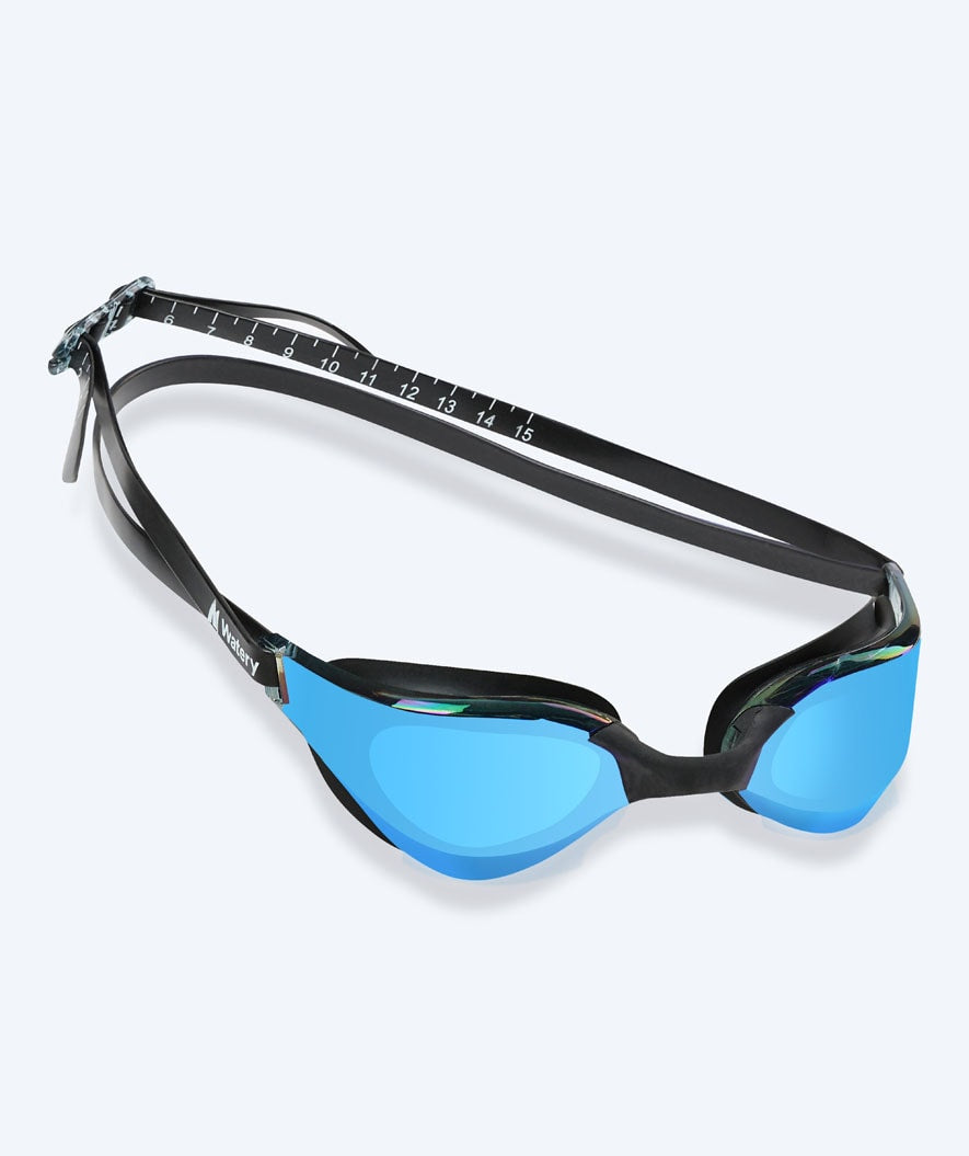 Watery swim goggles - Instinct Mirror - Black/blue