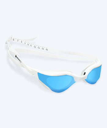 Watery swim goggles - Instinct Ultra Mirror - White/blue