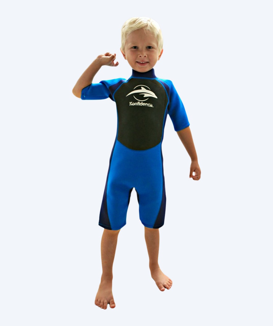 Konfidence wetsuit for kids - Shorty (3mm) - Dark blue