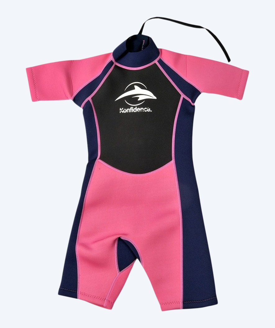 Konfidence wetsuit for kids - Shorty (3mm) - Pink