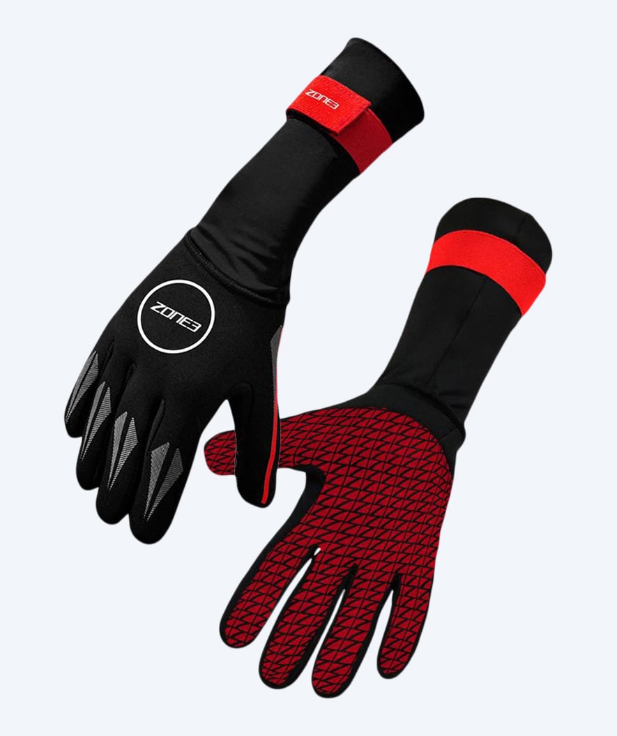 ZONE3 neoprene gloves - Neoprene (2mm) - Black/red