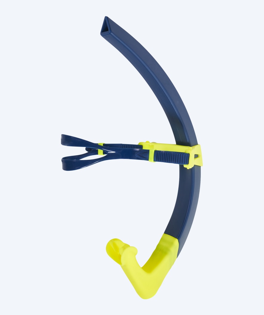 Aquasphere center snorkel for kids (4-14) - Focus Small Fit - Dark blue/yellow