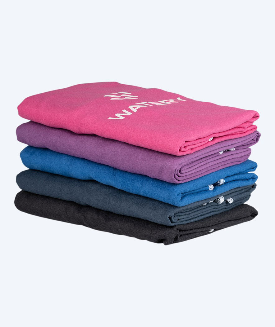 Watery bathing poncho for adults - Microfiber - Dark blue