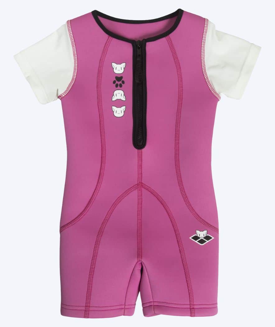 Arena wetsuit for kids in neoprene - Friends - Pink/white